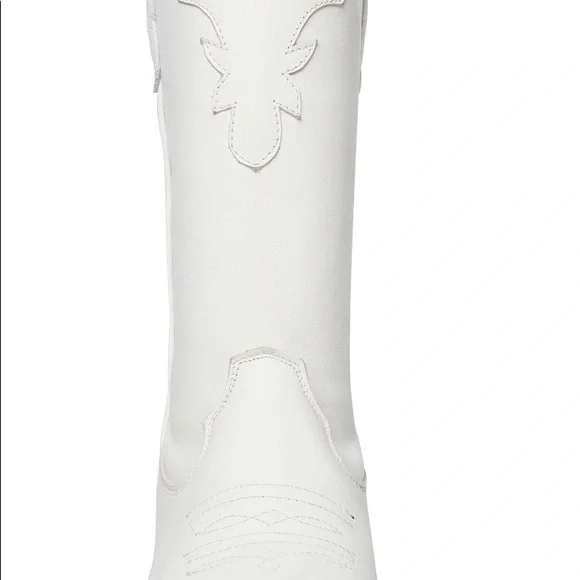 NWT Steve Madden White Laredo Western boot+Cowboy+Cowgirl Boot+Leather+7+7.5+8 - Picture 3 of 4